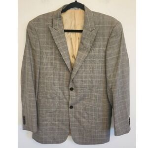 Men's Gray Plaid Blazer